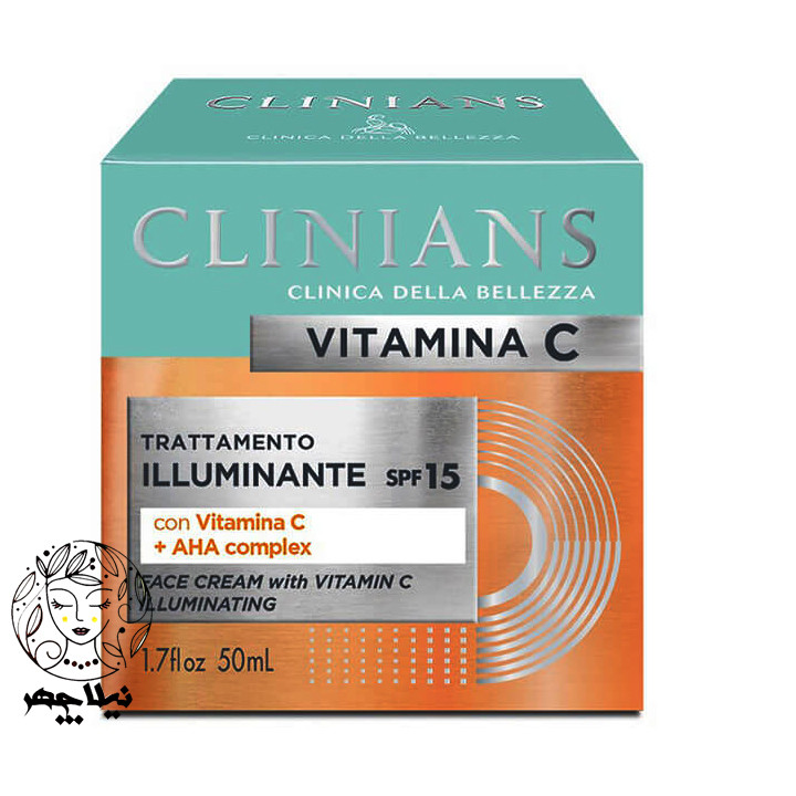 کرم کلینیانس مدل ویتامین سی و لایه بردار Vitamina C+AHA حجم 50 میلی لیتر