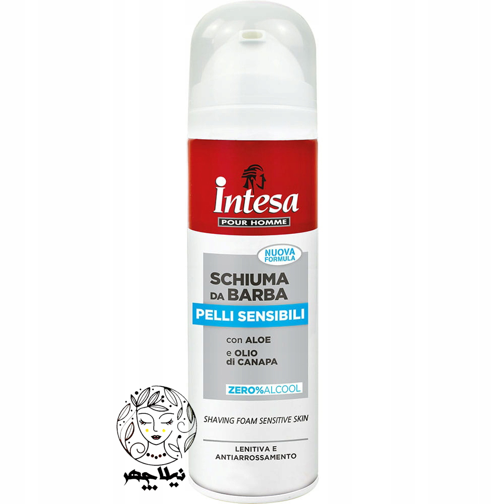 فوم اصلاح ضدحساسیت اینتسا مدل پلی سنسیبیلی Pelli Sensibili حجم 300 میل