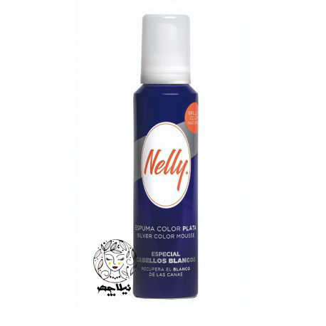 موس مو ضد زردی نلی NELLY مدل SILVER COLOR MOUSSE حجم 150 میل